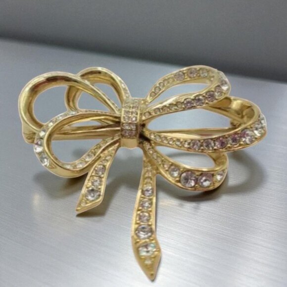 KENNETH JAY LANE for AVON – 1993 Vintage Bow Brooch - Picture 3 of 8